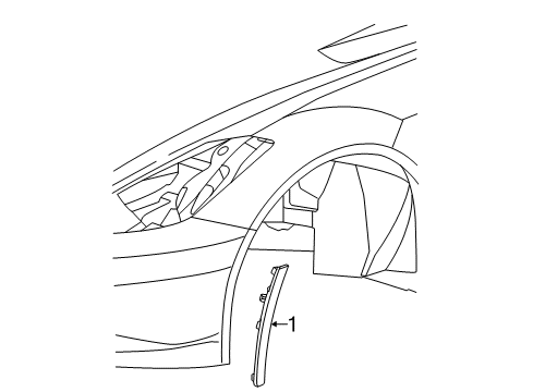 2015 Chevrolet Corvette Side Marker Lamps Side Marker Lamp Diagram for 22771196