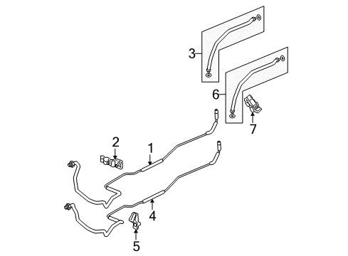 2007 Honda Odyssey Rear A/C Lines Pipe, Rear Suction (A) Diagram for 80322-SHJ-A04