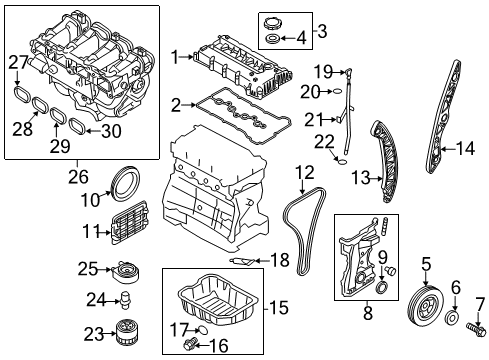 2015 Kia Sportage Filters Air Cleaner Filter Diagram for 281132S000