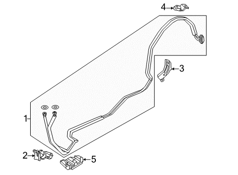 2017 Honda Odyssey Rear A/C Lines Pipe Assembly, Rear Air Conditioner Diagram for 80324-TK8-A01