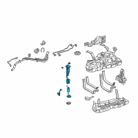 OEM Lexus Tube Assy, Fuel Suction W/Pump & Gage Diagram - 77020-35102