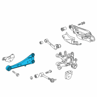 OEM Lexus Arm Assembly, Trailing Diagram - 48760-78010