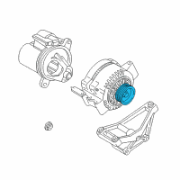 OEM Ford Pulley Diagram - FOCZ-10344-AA