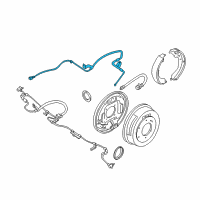 OEM Nissan Tube Assembly-Rear Brake, R Diagram - 46290-1Z600