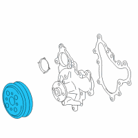 OEM Lexus PULLEY, Water Pump Diagram - 16173-0S011