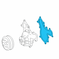 OEM Lexus Gasket, Water Pump Diagram - 16271-38020