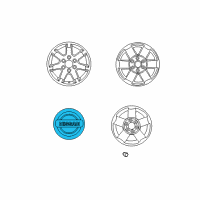 OEM 2021 Nissan Titan Ornament-Disc Wheel Diagram - 40342-ZW10A