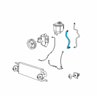 OEM Dodge Challenger Hose-Power Steering Supply Diagram - 4782349AC