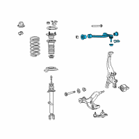 OEM Lexus IS350 Front Suspension Upper Control Arm Assembly Right Diagram - 48610-39185