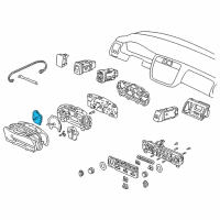 OEM Honda Accord Tachometer Assembly Diagram - 78125-S84-A01