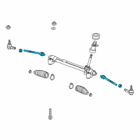 OEM Chevrolet Spark Inner Tie Rod Diagram - 95371542