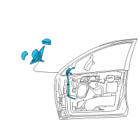 OEM Ford Focus Mirror Assembly Diagram - 6S4Z-17683-BA