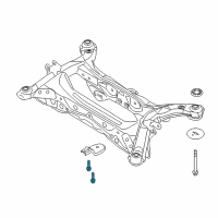 OEM Ford Bracket Bolt Diagram - -W708745-S439