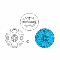 OEM Scion Wheel, Alloy Diagram - 42611-12D10