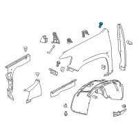 OEM 2022 Chevrolet Camaro Molding Nut Diagram - 11570218