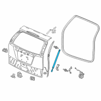 OEM Honda CR-V Open Stay Assembly R, T Diagram - 74820-T0G-A21