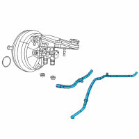 OEM Dodge Hose-Brake Booster Vacuum Diagram - 5085684AG