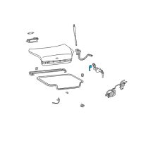OEM Hyundai Switch Assembly-Trunk Lid Unlock Diagram - 95761-38000