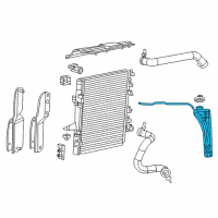 OEM Jeep Bottle-COOLANT Recovery Diagram - 68091500AE