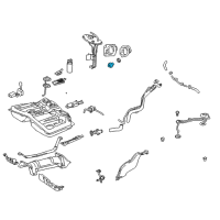OEM Toyota Rear Crossmember Plug Diagram - 77310-48020