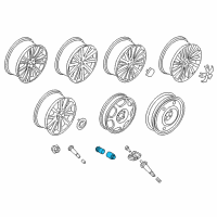 OEM Lincoln Nautilus Wheel Lock Kit Diagram - GR3Z-1A043-A