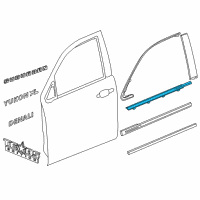 OEM Cadillac Belt Molding Diagram - 84126965