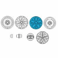 OEM Toyota Camry Wheel, Alloy Diagram - 42611-06J70