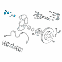 OEM Honda Accord Caliper Set, FR. Diagram - 01463-SDA-A01