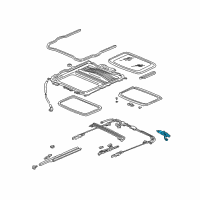 OEM Honda Civic Motor Assy., Sunroof Diagram - 70450-SR4-003