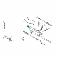 OEM Hyundai Tiburon Rubber-Steering Gear Mounting Diagram - 57789-2D000