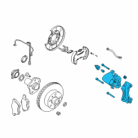 OEM Nissan 350Z CALIPER Assembly-Rear RH, W/O Pads Or SHIMS Diagram - 44001-EG50A