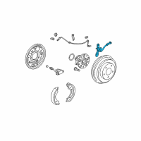 OEM Honda Hose Set, Rear Brake (Drum) Diagram - 01466-SNA-A02