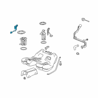 OEM Chevrolet Camaro Fuel Gauge Sending Unit Diagram - 13592330