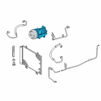 OEM Lexus Compressor Assembly Diagram - 88320-3A460