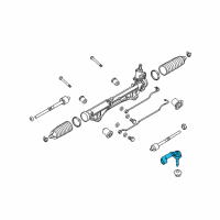 OEM Lincoln Outer Tie Rod Diagram - 7L1Z-3A130-R