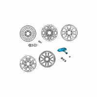 OEM Lexus IS350 Valve Sub-Assembly, Tire Diagram - 42607-33022