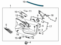 OEM Chevrolet Corvette Belt Weatherstrip Diagram - 84472382
