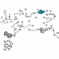 OEM Lexus Valve Set, Emission Diagram - 25701-38100