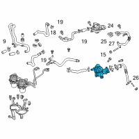 OEM Lexus Valve Set, Emission Diagram - 25702-38050