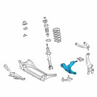 OEM Lexus GS300 Front Suspension Lower Control Arm Assembly Right Diagram - 48620-30320