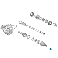 OEM Cadillac Axle Assembly Nut Diagram - 10289657