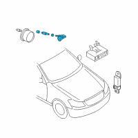 OEM Nissan Tire Pressure Monitoring Sensor Unit Diagram - 40700-1LA0E