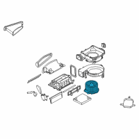 OEM Infiniti Motor Assembly - Blower W/CASE Diagram - 27225-JK61A
