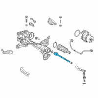 OEM Honda CR-V End, Rack Diagram - 53610-TLA-A51