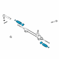 OEM Lexus Boot, Steering Rack Diagram - 45535-39035