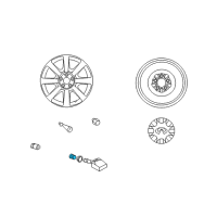 OEM Nissan 350Z GROMMET-Tire Pressure Diagram - 40702-JA01A