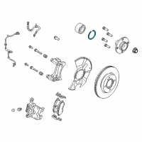 OEM Wheel Bearing Lock Ring Diagram - BE8Z-7059-A