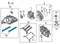 OEM Jeep Wrangler Gasket-Intake Manifold Diagram - 68148135AA