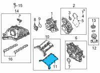 OEM Jeep Wrangler Cover-Cylinder Head Cover Diagram - 68490021AA