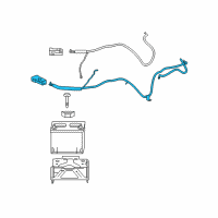 OEM Pontiac Positive Cable Diagram - 19116223